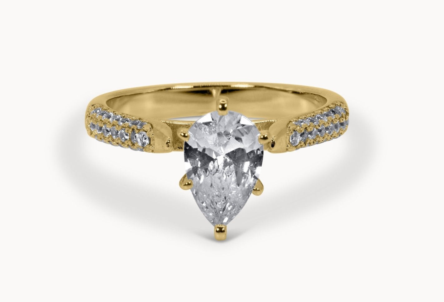 Aurora Ring – Hochwertiger Schmuck: Ring mit Lab Grown Diamant in 18K Gelbgold von VON RUWEN GmbH