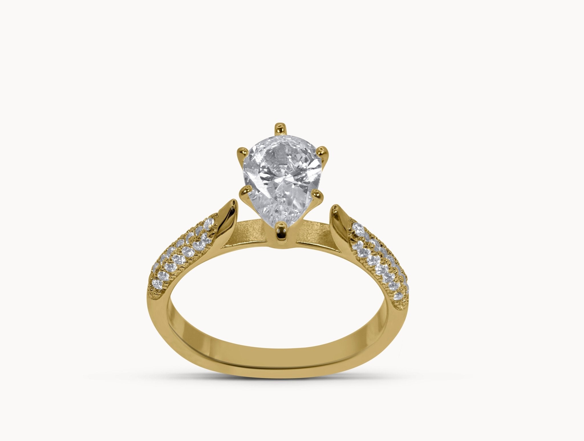 Aurora Ring – Hochwertiger Schmuck: Ring mit Lab Grown Diamant in 18K Gelbgold von VON RUWEN GmbH