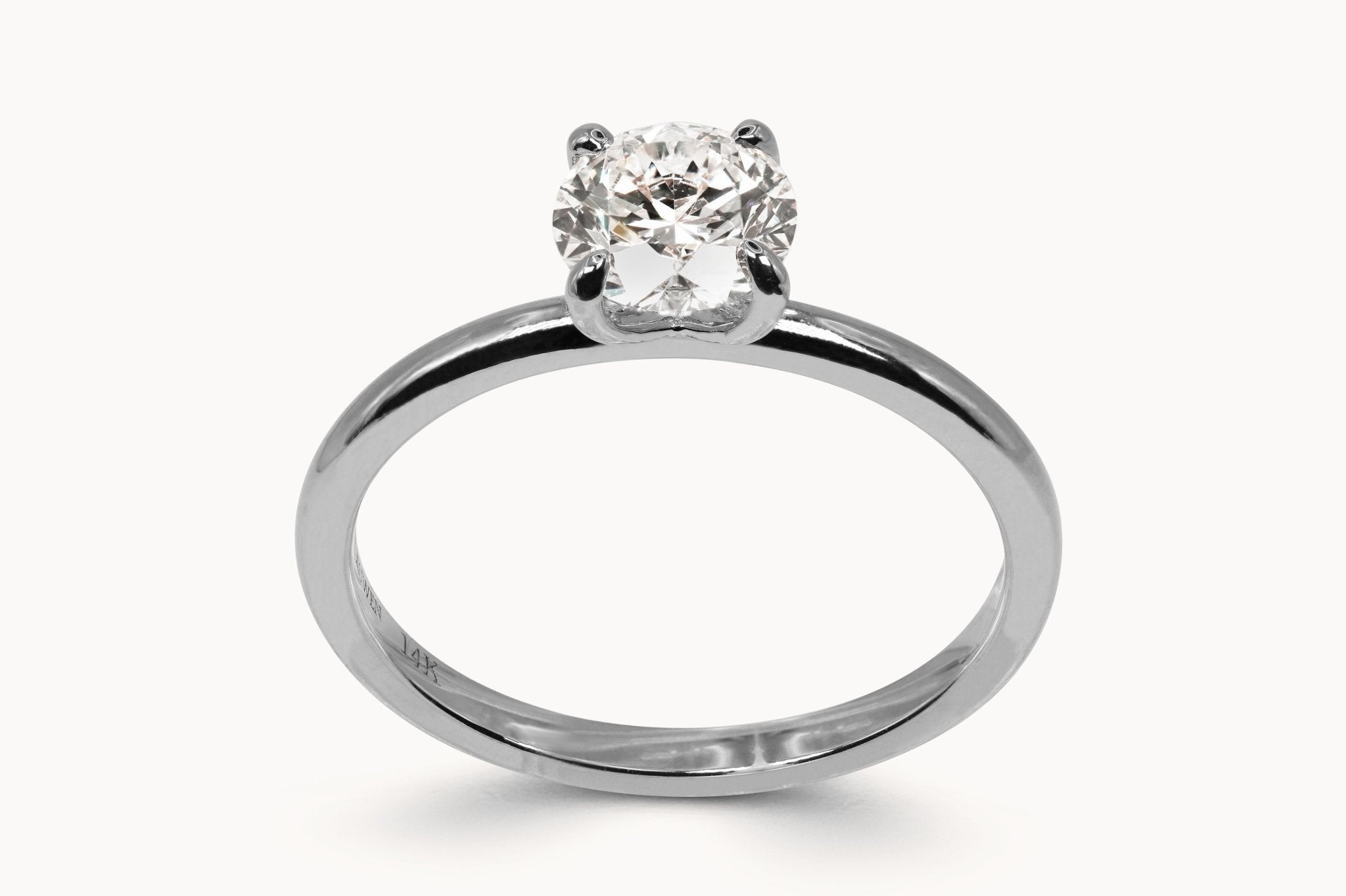 Brillant Solitaire Ring – Hochwertiger Schmuck: Ring mit Lab Grown Diamant in 18K Gelbgold von VON RUWEN GmbH