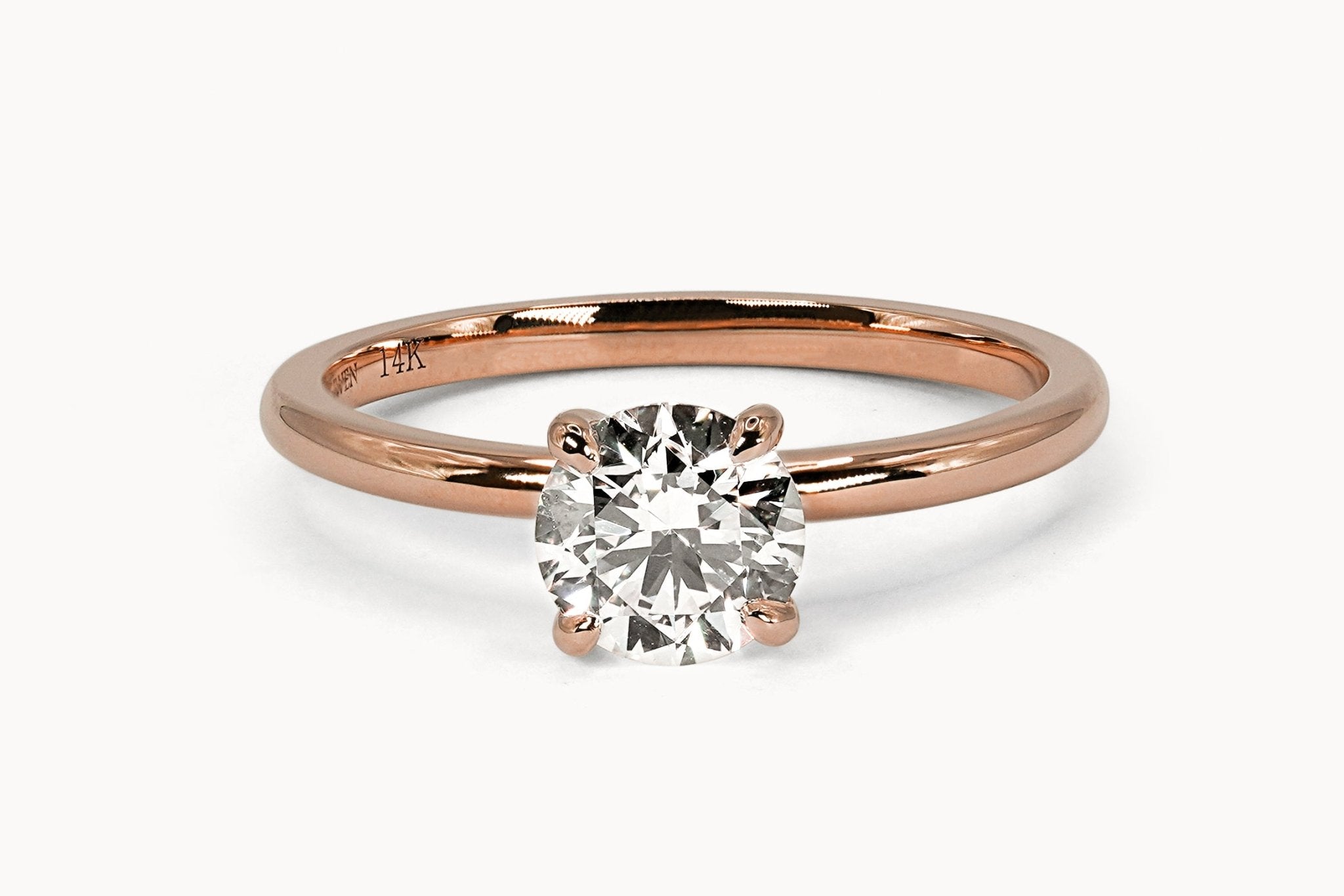 Brillant Solitaire Ring – Hochwertiger Schmuck: Ring mit Lab Grown Diamant in 18K Gelbgold von VON RUWEN GmbH