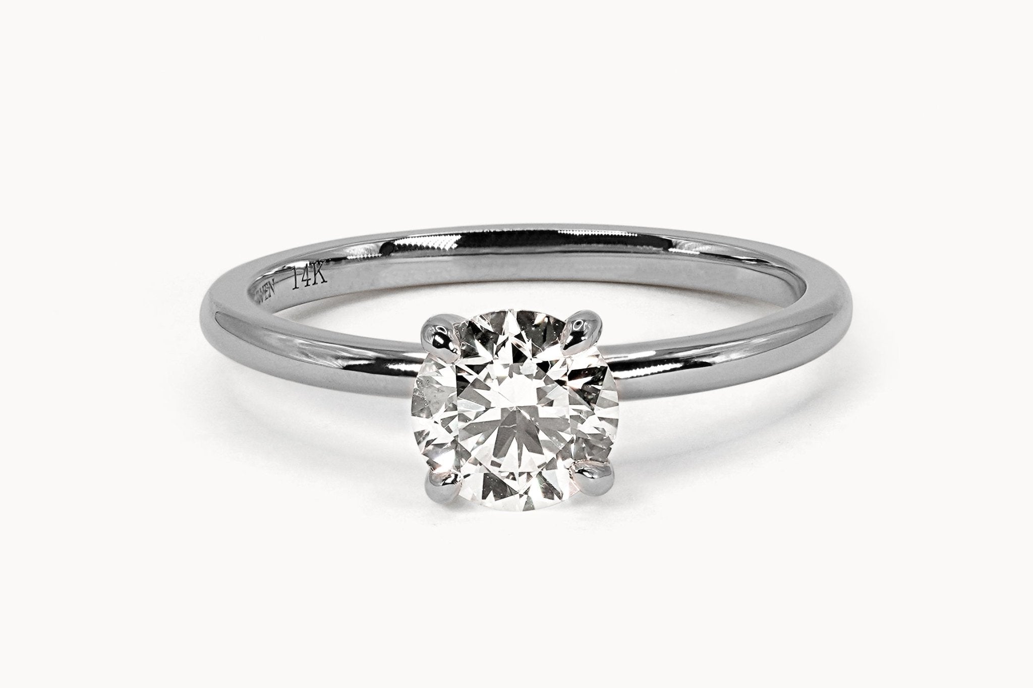Brillant Solitaire Ring – Hochwertiger Schmuck: Ring mit Lab Grown Diamant in 18K Gelbgold von VON RUWEN GmbH
