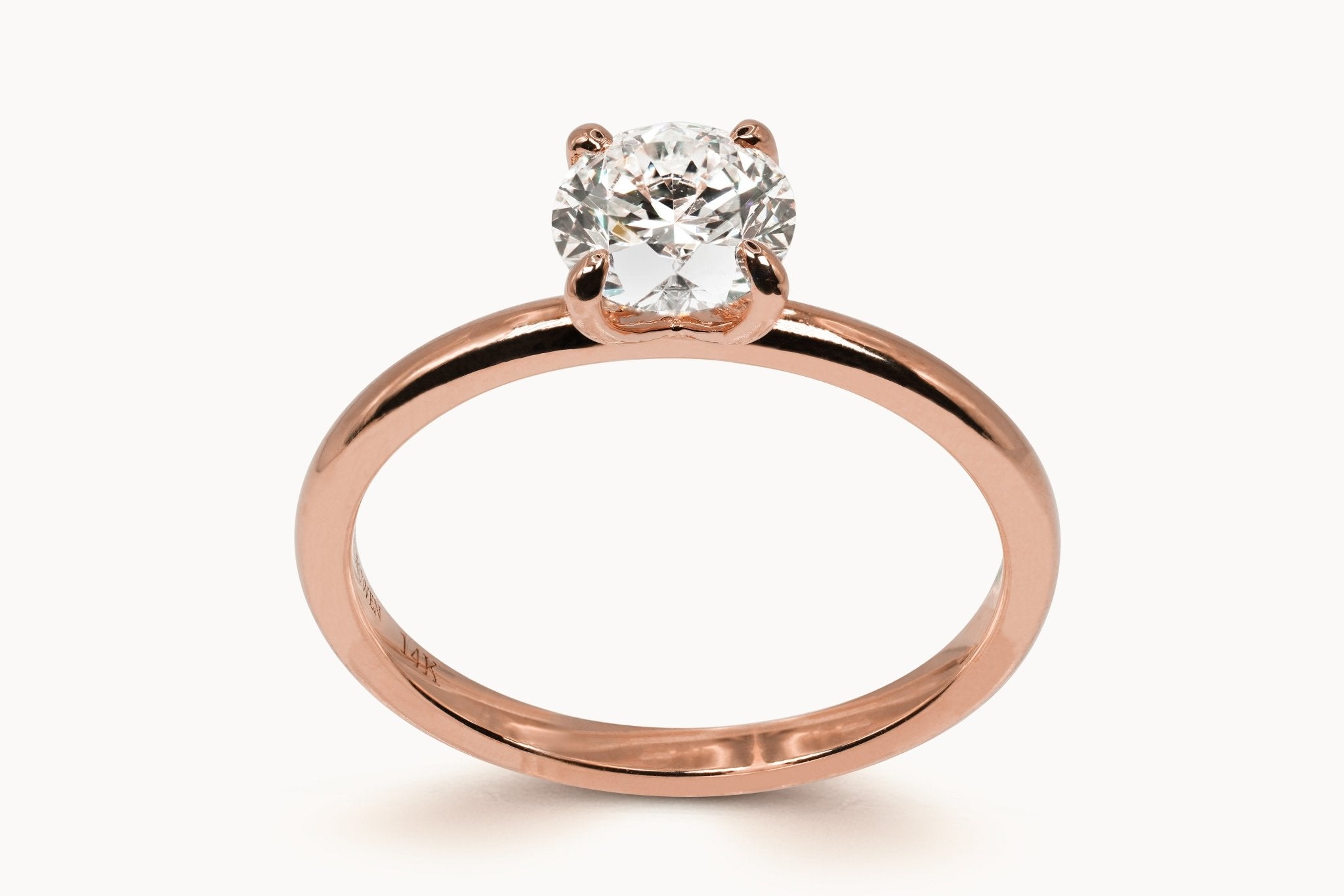 Brillant Solitaire Ring – Hochwertiger Schmuck: Ring mit Lab Grown Diamant in 18K Gelbgold von VON RUWEN GmbH