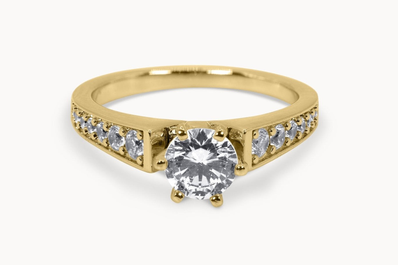 Eclipse Ring – Hochwertiger Schmuck: Ring mit Lab Grown Diamant in 18K Gelbgold von VON RUWEN GmbH