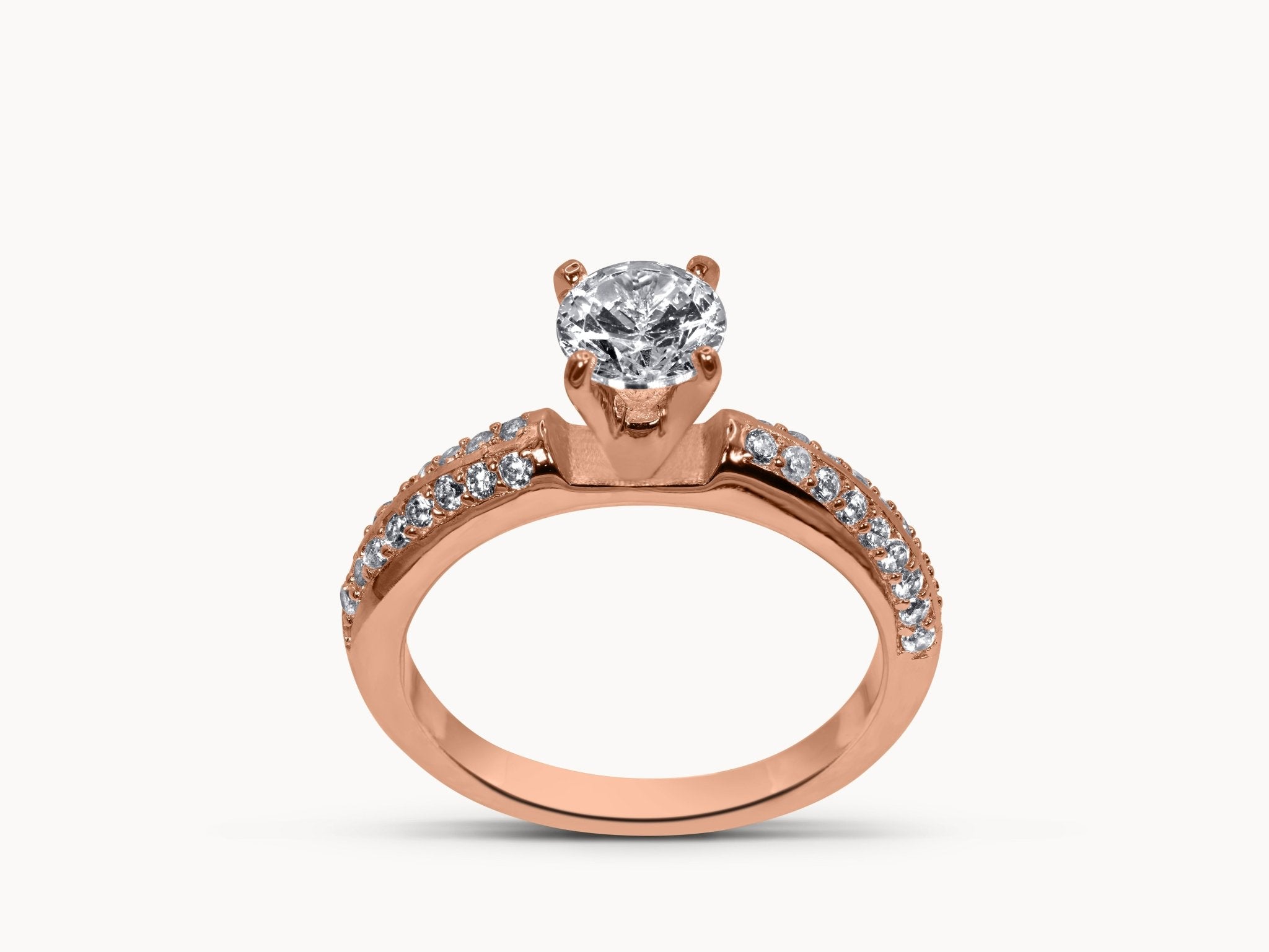 Eternal Spark Ring – Hochwertiger Schmuck: Ring mit Lab Grown Diamant in 18K Gelbgold von VON RUWEN GmbH