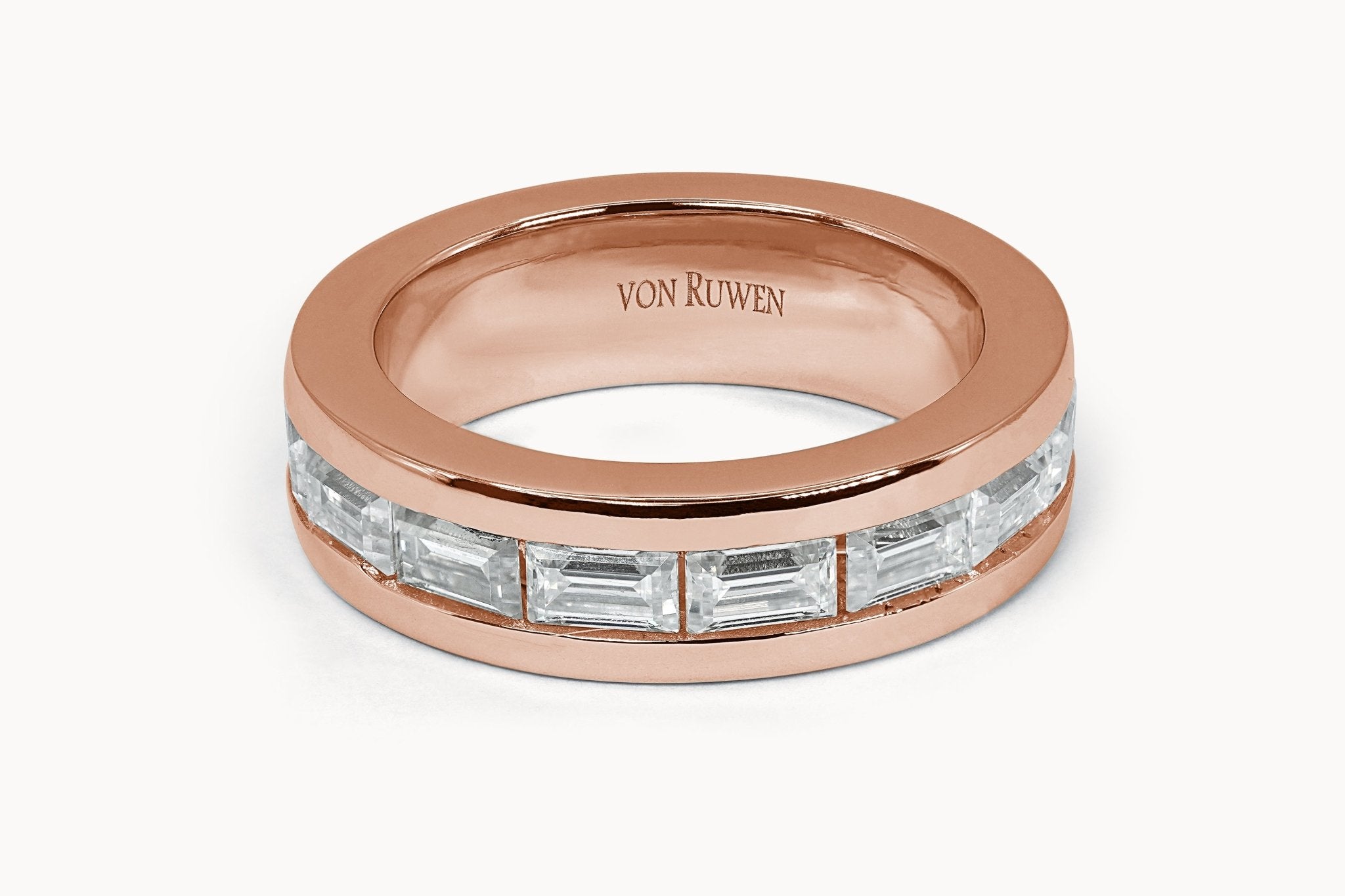 Luminar Edelgraf Ring – Hochwertiger Schmuck: Ring mit Moissanit in 14K Gelbgold von VON RUWEN GmbH