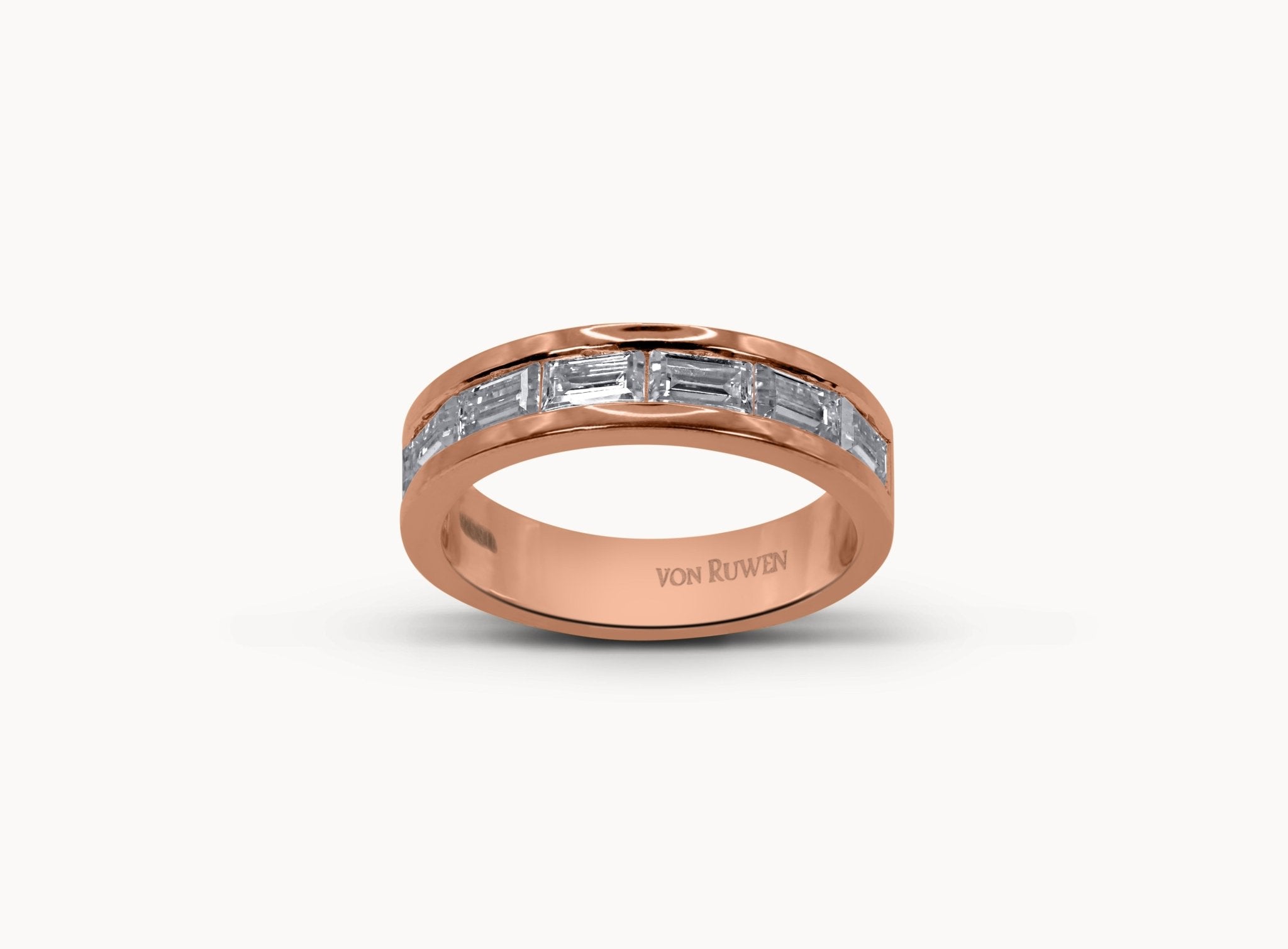 Luminar Royale Ring – Hochwertiger Schmuck: Ring mit Moissanit in 14K Gelbgold von VON RUWEN GmbH
