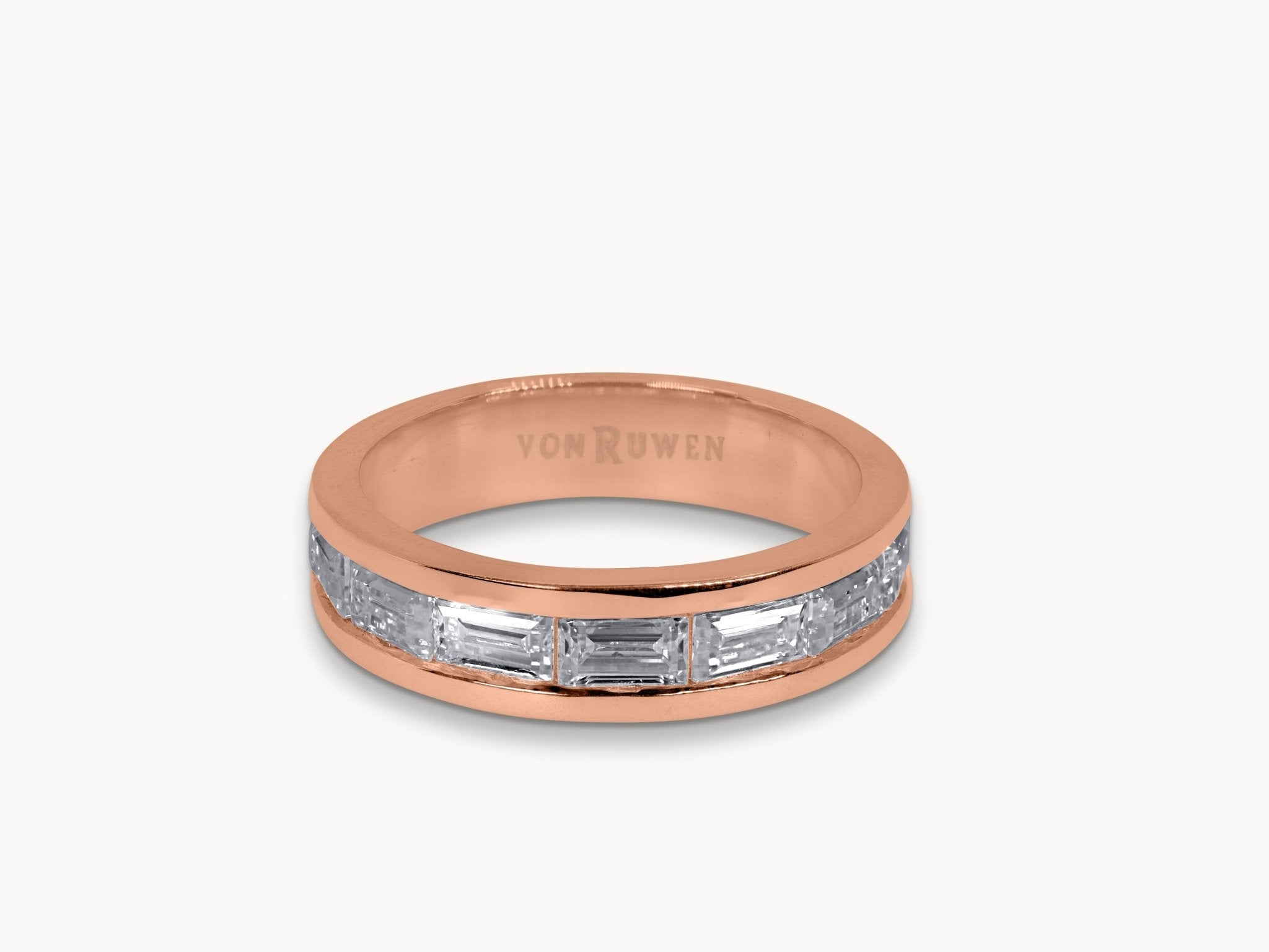 Luminar Royale Ring – Hochwertiger Schmuck: Ring mit Moissanit in 14K Gelbgold von VON RUWEN GmbH