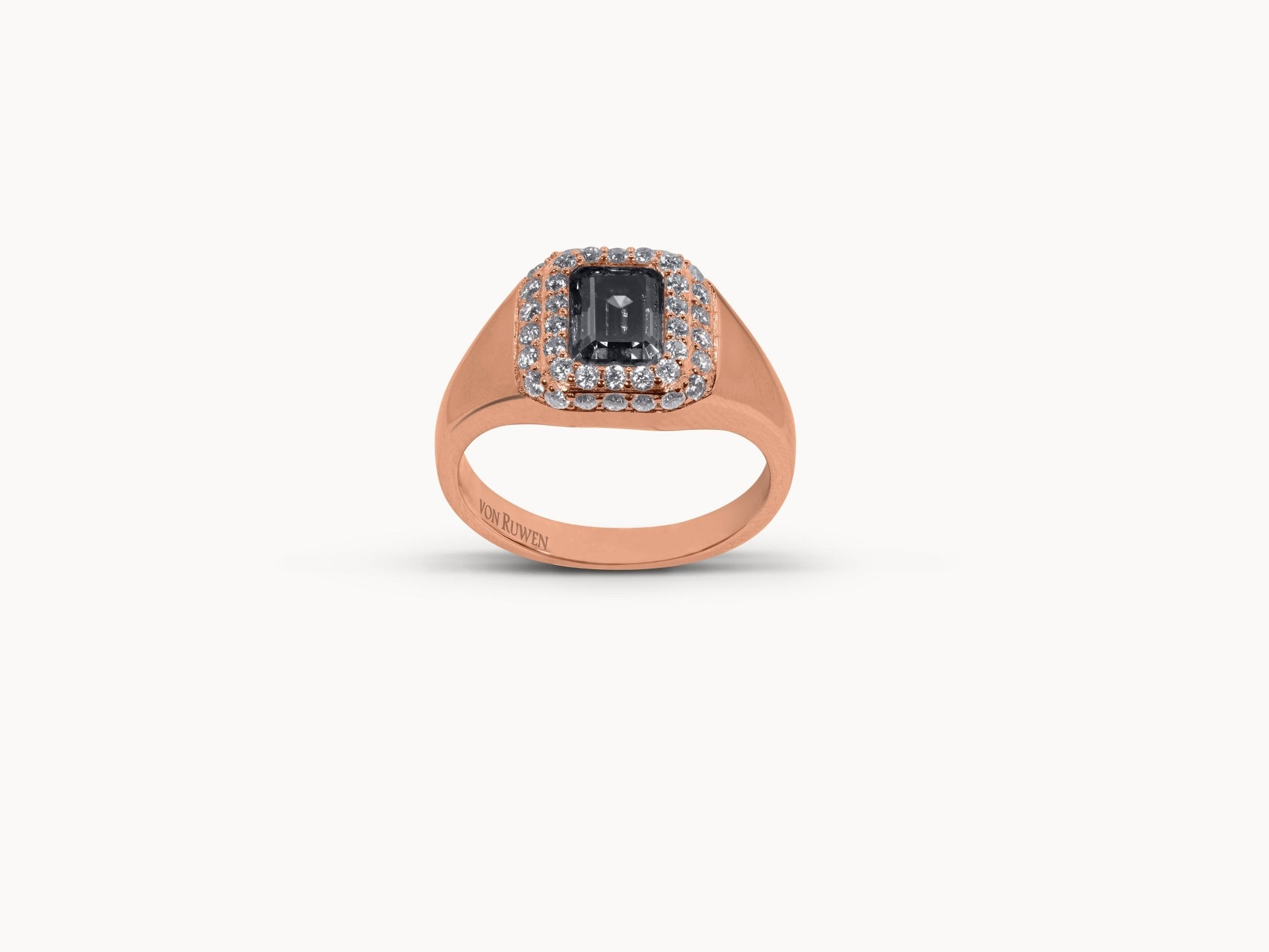 Noir Majesty Ring – Hochwertiger Schmuck: Ring mit 14K Gelbgold in von VON RUWEN GmbH
