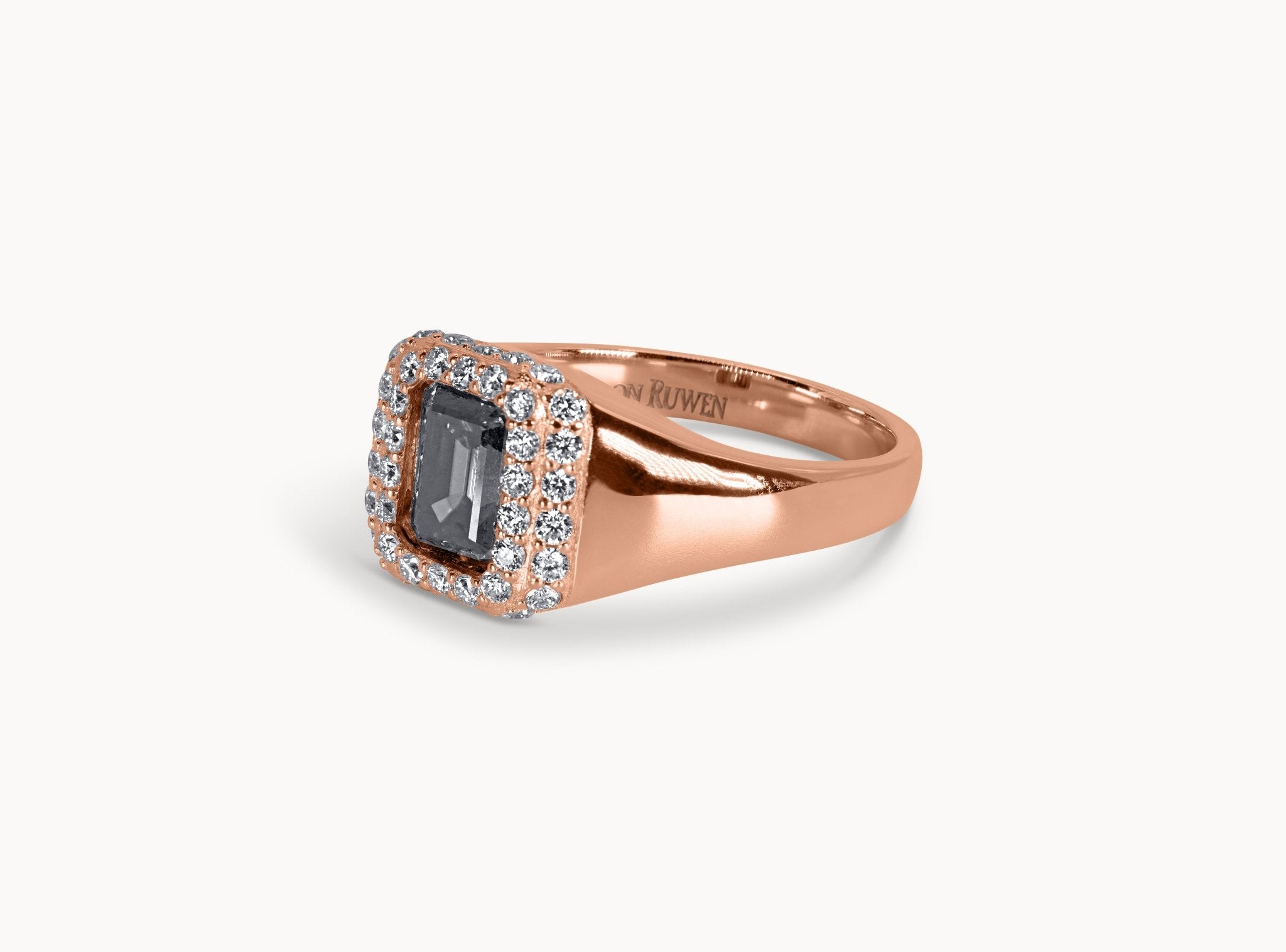 Noir Majesty Ring – Hochwertiger Schmuck: Ring mit 14K Gelbgold in von VON RUWEN GmbH