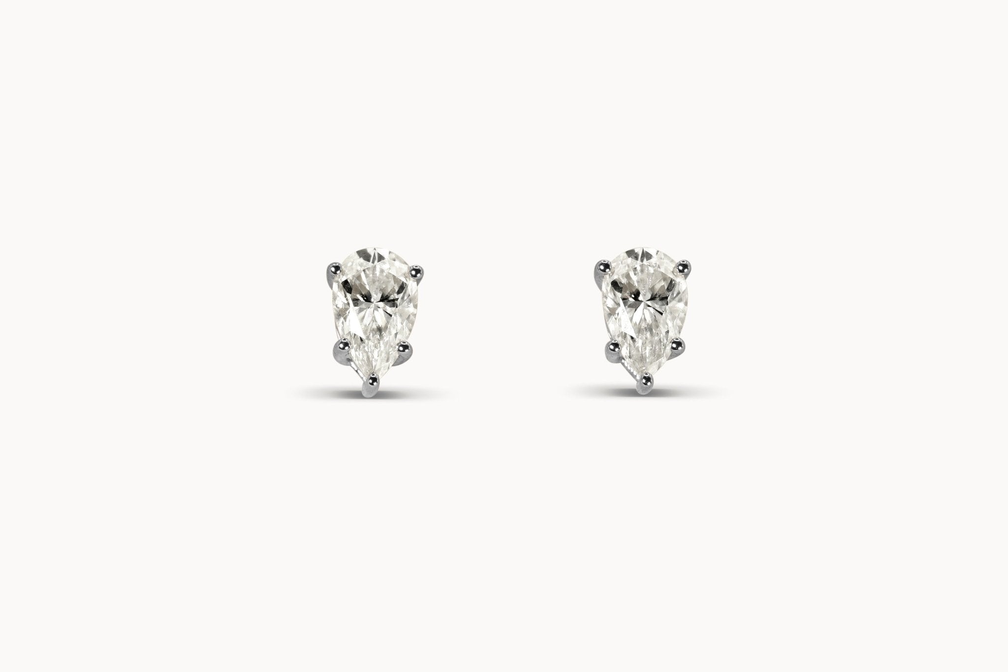 Pear Ohrstecker – Hochwertiger Schmuck: Ohrstecker mit Lab Grown Diamant in 14K Gelbgold von VON RUWEN GmbH