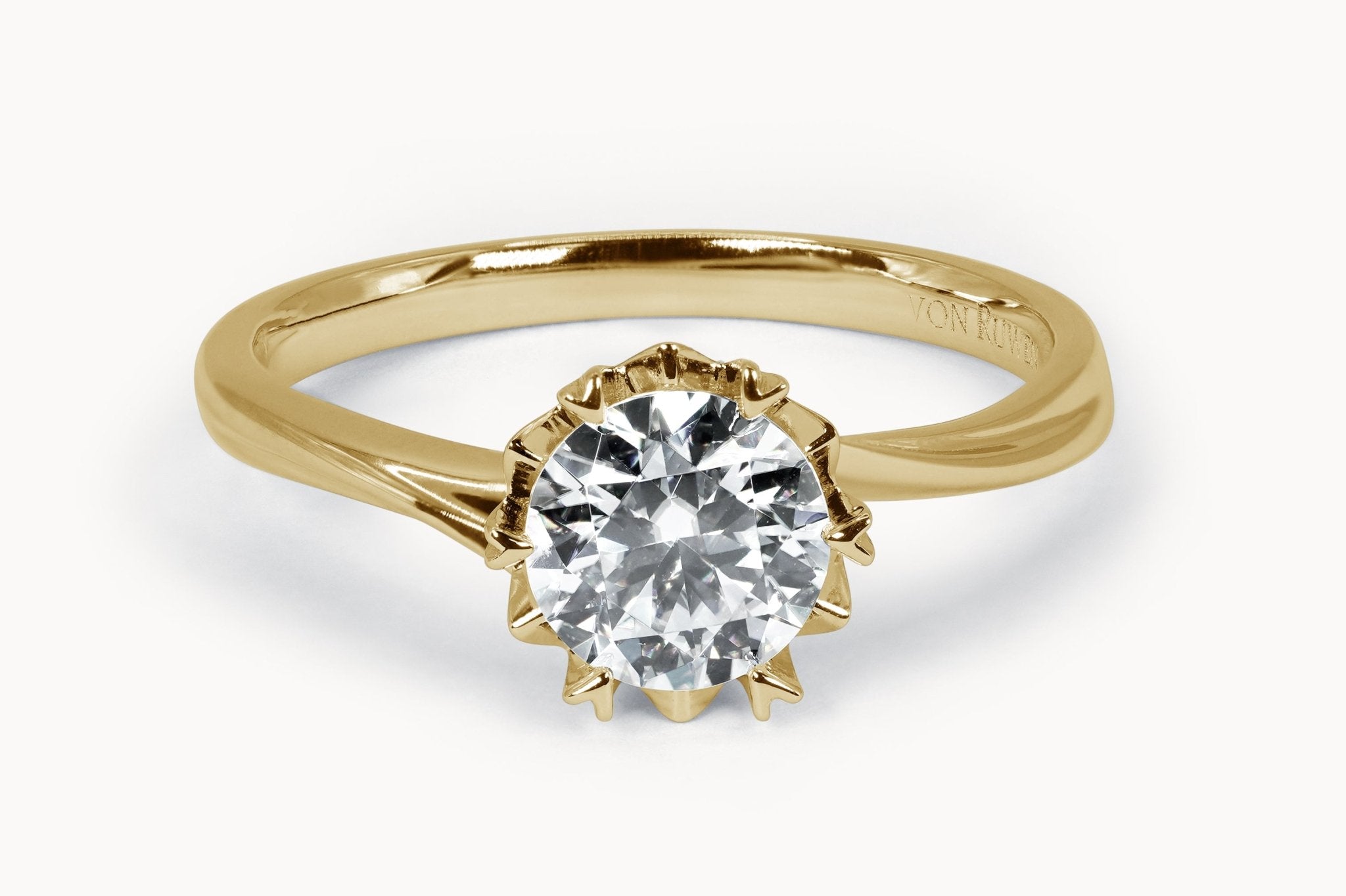 Shooting Star Ring – Hochwertiger Schmuck: Ring mit Lab Grown Diamant in 18K Gelbgold von VON RUWEN GmbH