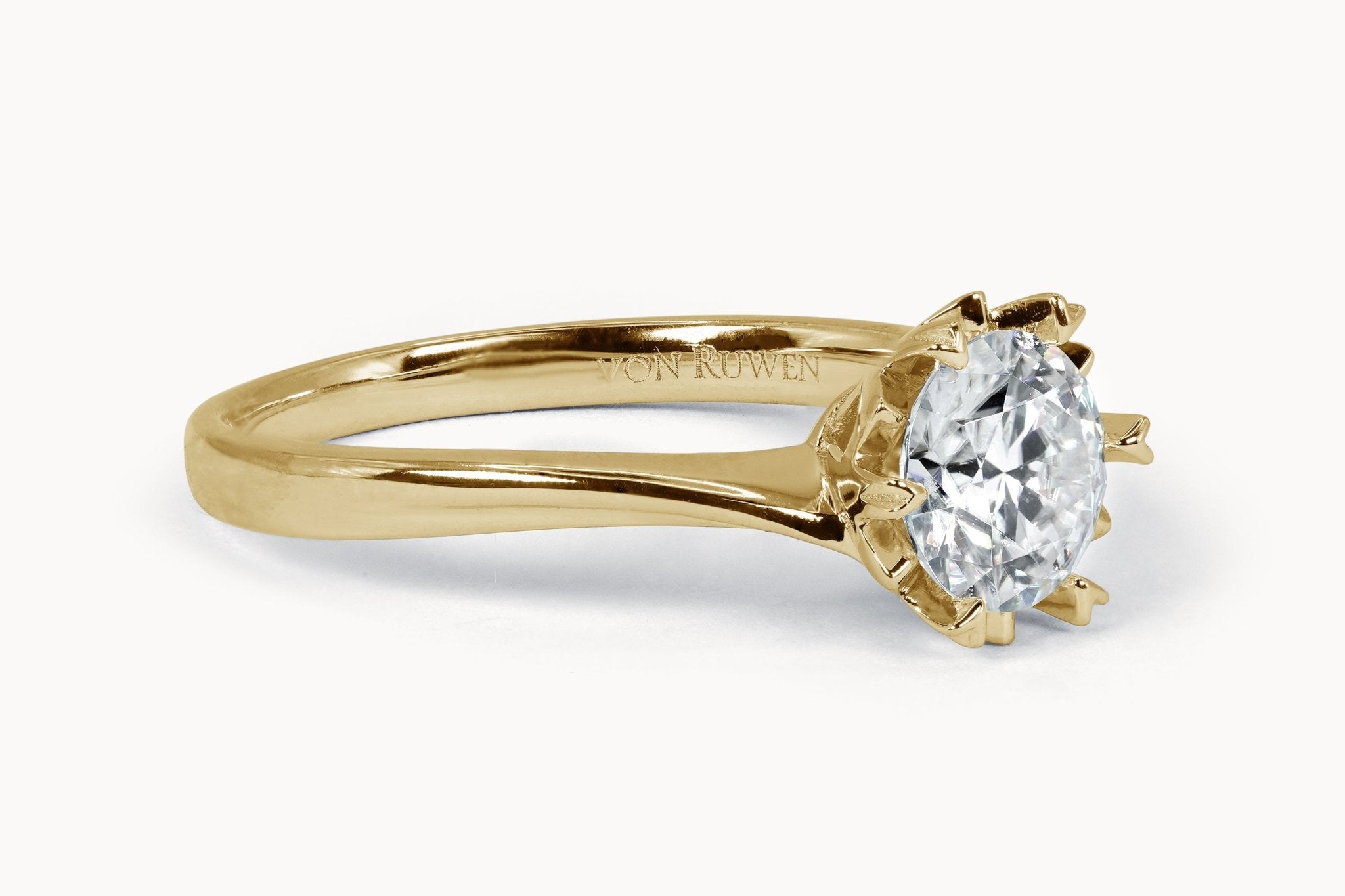 Shooting Star Ring – Hochwertiger Schmuck: Ring mit Lab Grown Diamant in 18K Gelbgold von VON RUWEN GmbH