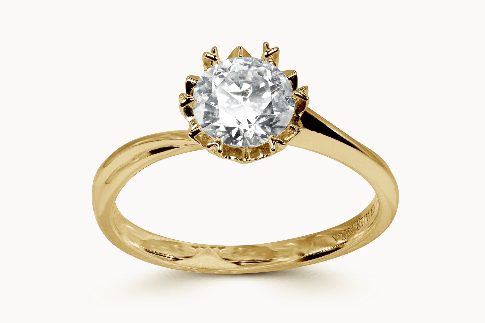 Shooting Star Ring – Hochwertiger Schmuck: Ring mit Lab Grown Diamant in 18K Gelbgold von VON RUWEN GmbH