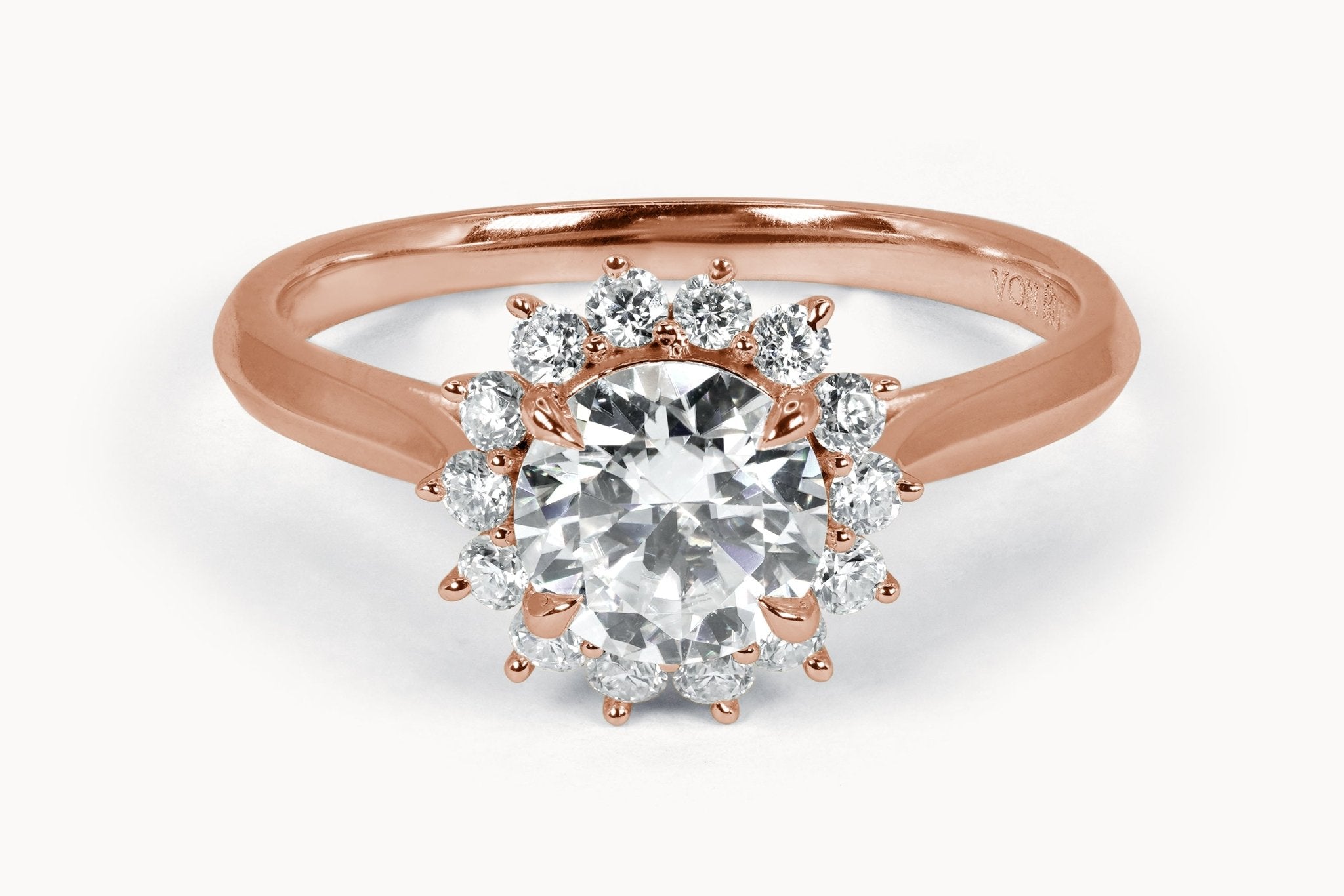Snowflake Whisper Ring – Hochwertiger Schmuck: Ring mit Lab Grown Diamant in 18K Gelbgold von VON RUWEN GmbH