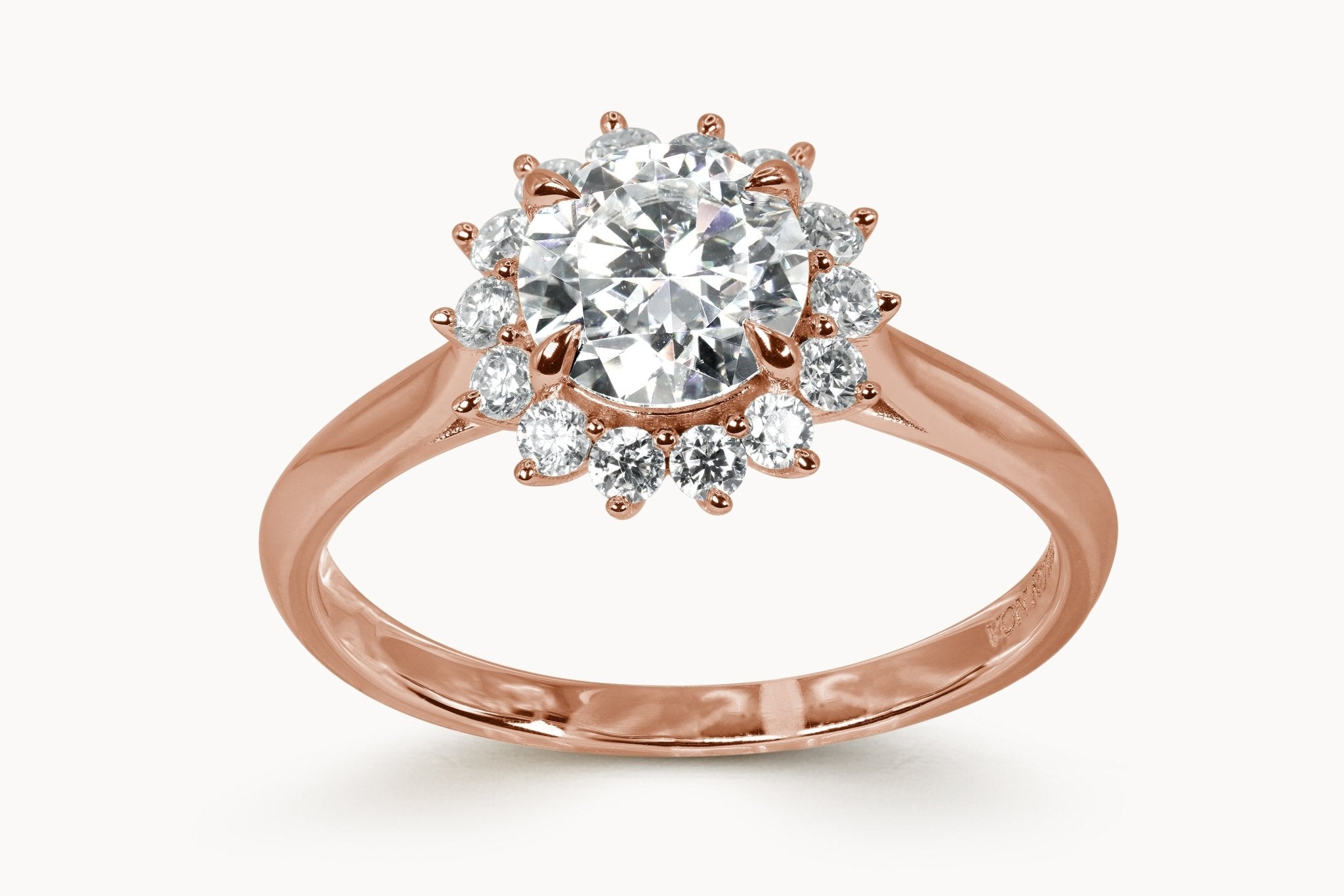 Snowflake Whisper Ring – Hochwertiger Schmuck: Ring mit Lab Grown Diamant in 18K Gelbgold von VON RUWEN GmbH