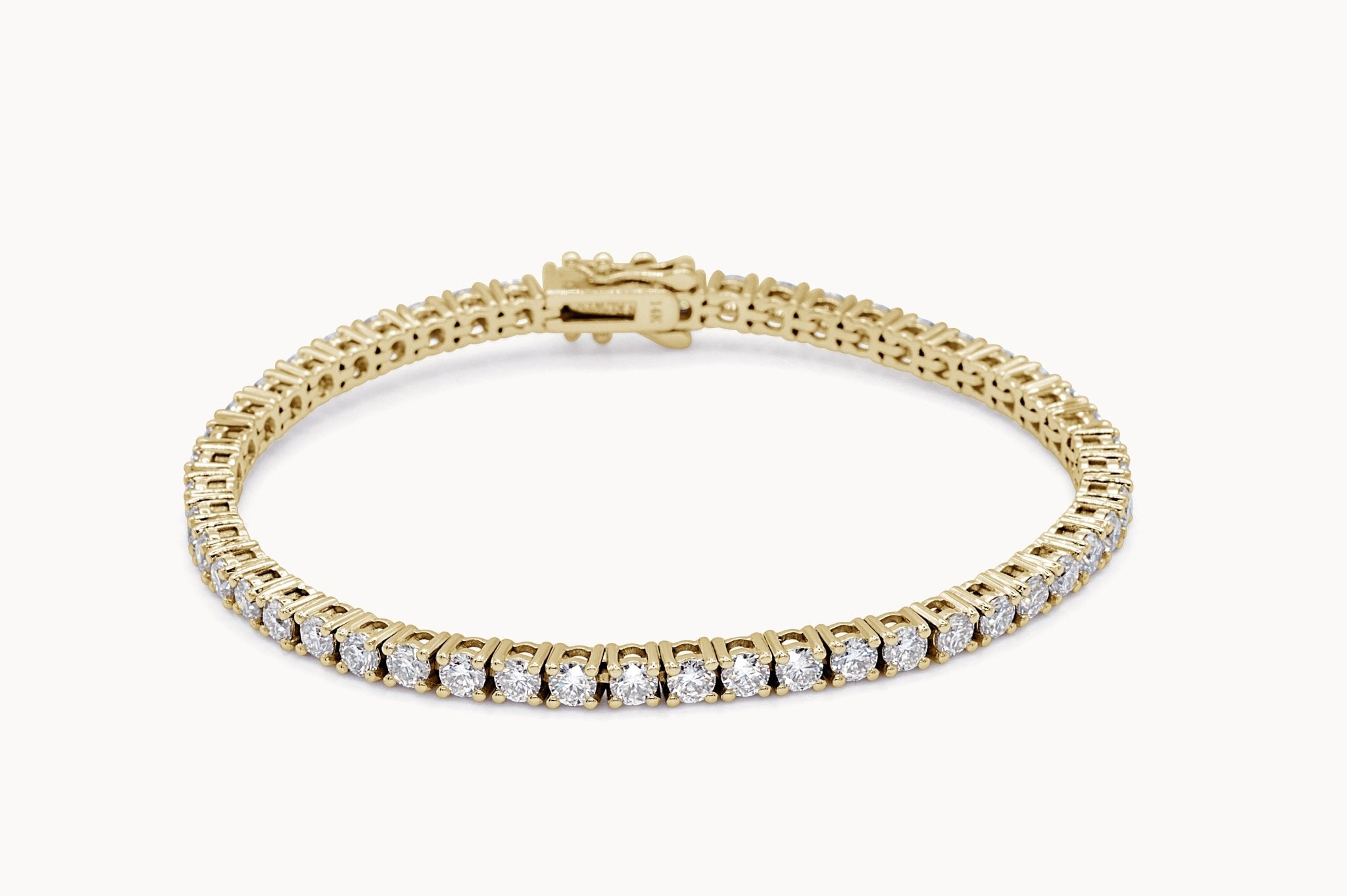 Tennis Armband Gelbgold – Hochwertiger Schmuck: Armband mit Lab Grown Diamant in 2mm von VON RUWEN GmbH