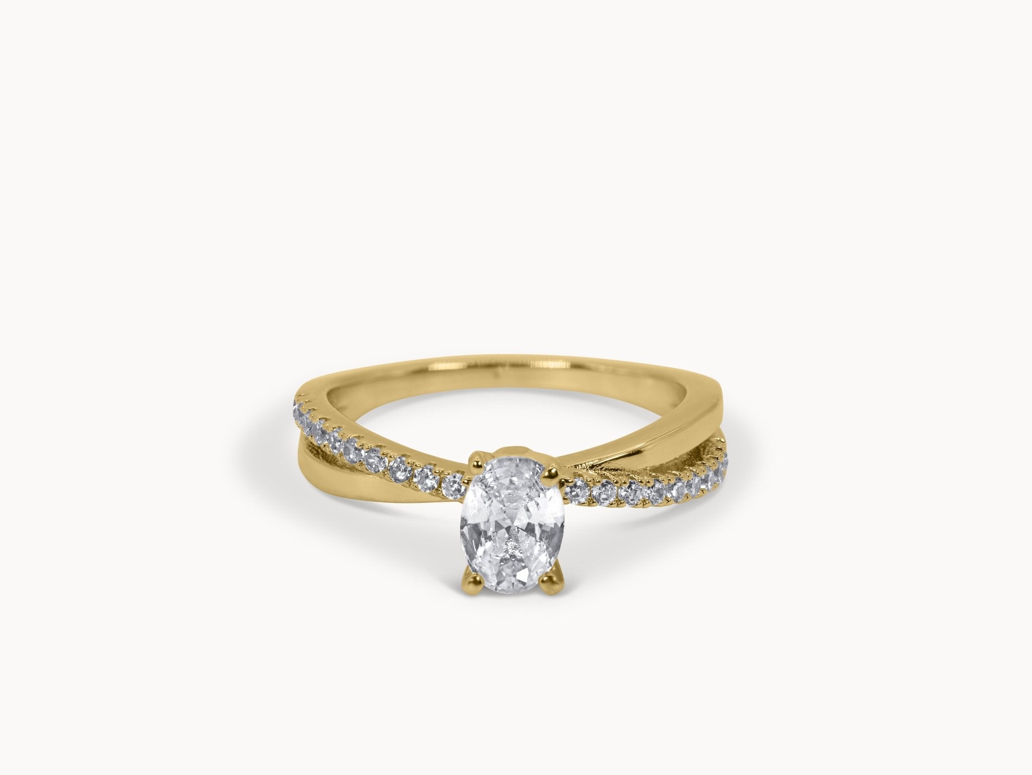 Twilight Serenade Ring – Hochwertiger Schmuck: Ring mit Lab Grown Diamant in 18K Gelbgold von VON RUWEN GmbH