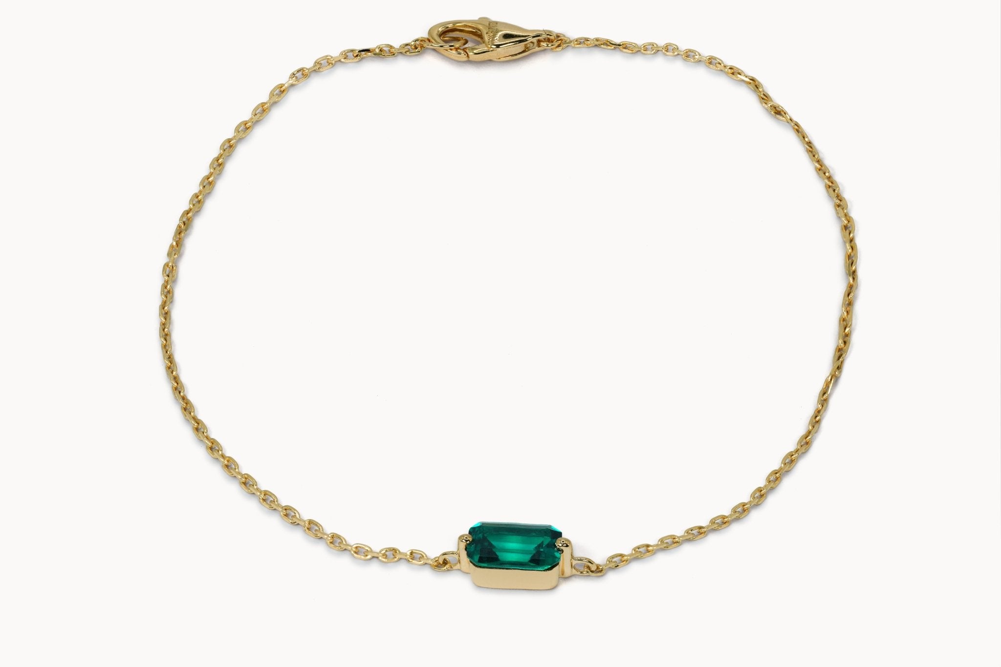 Verde Royale Armband – Hochwertiger Schmuck: Armband mit Smaragd in 14K Gelbgold von VON RUWEN GmbH
